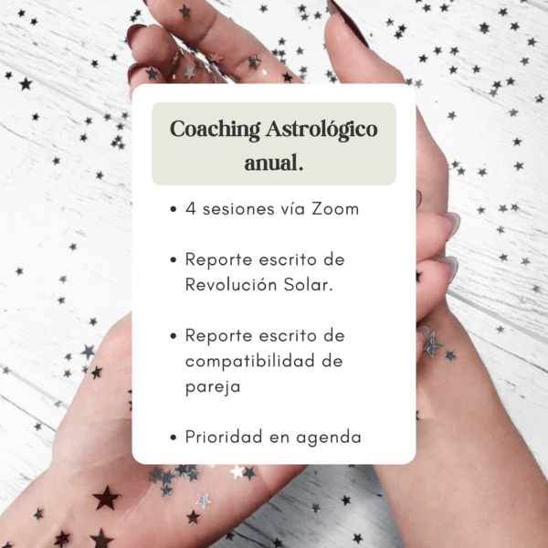 Coaching Astrológico anual.