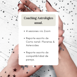 Coaching Astrológico anual.